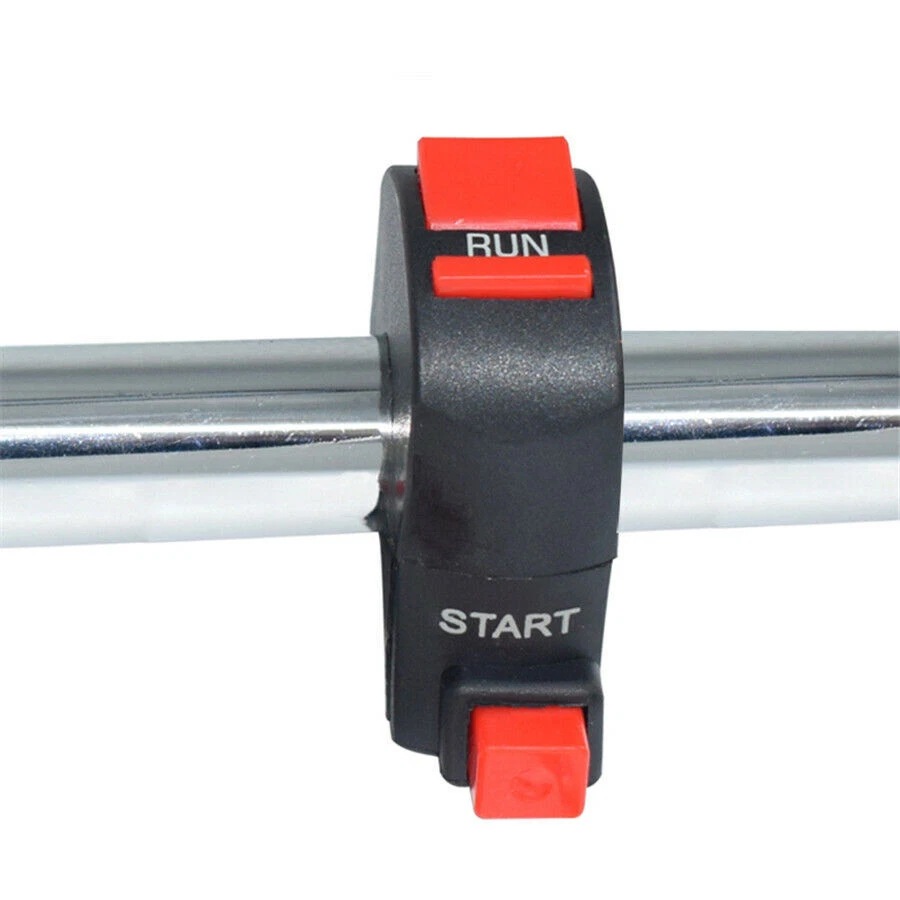 7/8" 22mm Interruptor de apagado para motocicleta Botón rojo Faro antiniebla Arrancador Foto 3 de 4