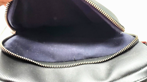 Lacoste Black PVC Men's Shoulde /Crossbody Bag - Picture 9 of 11