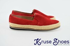 Lands End Women's Lorel Suede Loafers Red Size 6.5B
