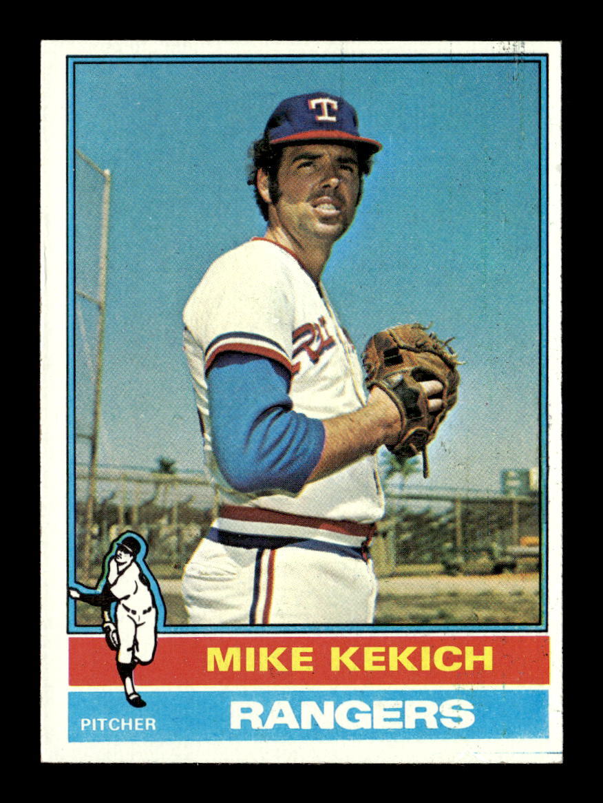 1976 Topps #582 Mike Kekich Texas Rangers EX Baseball Card *G956