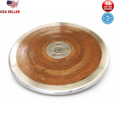 Wood Discus 1.6kg Competition Practice Economy Steel Rim 3.9lb Ideal Performance