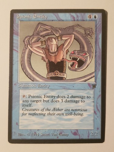 PSIONIC ENTITY Moderately Played #1 Legends MTG