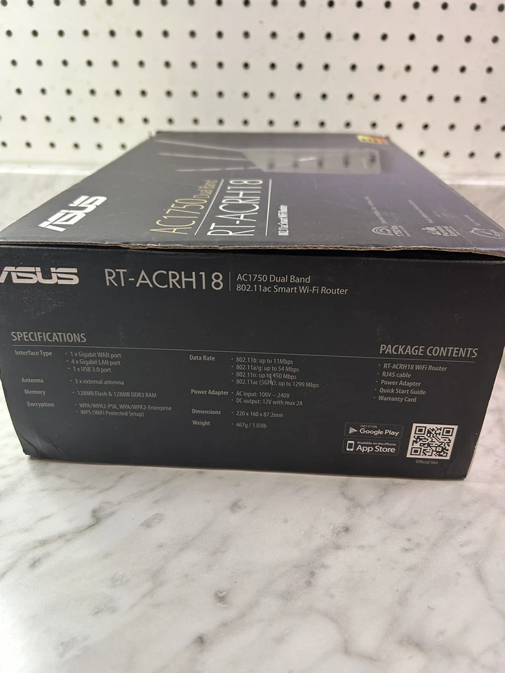 ASUS AC1750 WiFi Router (RT-ACRH18) - Dual Band Wireless Sealed - Image 4 of 4