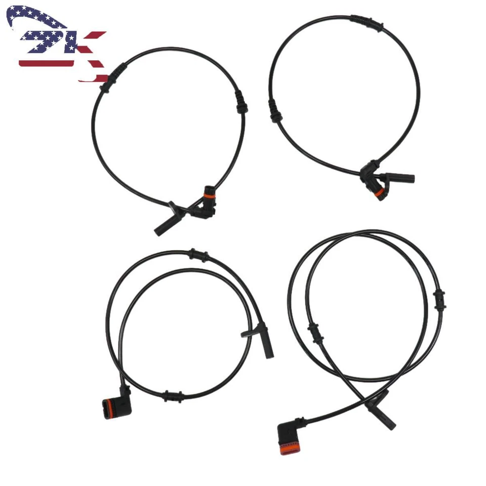 Paquete de 4 sensores de velocidad de rueda ABS para Mercedes-Benz SLK250 SLK300 SLK350 Foto 2 de 4
