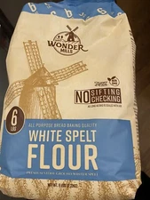 Isaacs Wonder Mills -White Spelt Flour -Bread Baking Quality Non GMO KOSHER 6 Lb