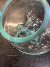 Molton Glass Terrarium Fish Bowl Art Glass Hand Made One Of A Kind No Base