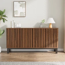 63" Mid Century Modern Sideboard Buffet Cabinet with Storage TV Console Table