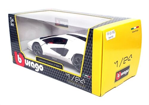 Burago 1/24 Scale 18-21102 - Lamborghini Countach LPI 800-4 - White - Picture 5 of 5