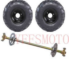 Rear Live Axle Kit 29" w/ Brake Chain Sprocket 6  Wheels For Go Kart Quad ATV