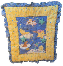 VTG Kidsline Over The Moon Viv Eisner Hess Nursery Rhyme 3D Comforter Quilt Baby
