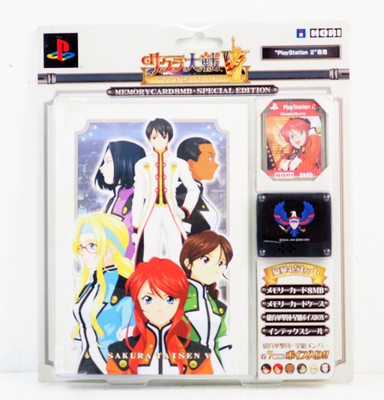 {Unused} PS2 Sakura Wars V Memory Card Special Edition Hori 8MB Japanese Ver