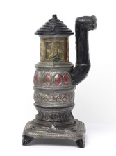 Antique German Dollhouse Gerlach Soft Metal Parlor Stove Miniature 1890