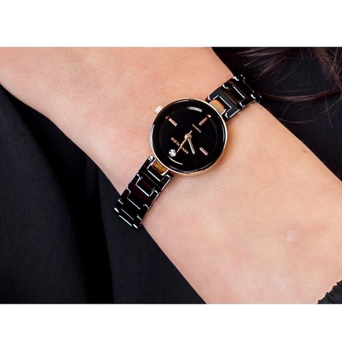 ANNE KLEIN Orologio Donna AK/2660BKRG Bracciale Acciaio Luxury Brand - Picture 4 of 4