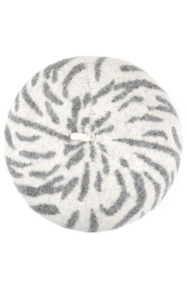 C.C Exclusive Women's Soft Zebra Animal Print Wool Beret