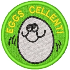 Trend Scratch and Sniff Sticker Machine Embroidered Patch **NOT THE STICKER**