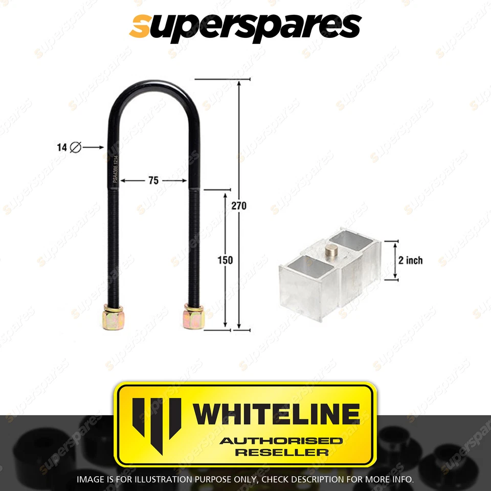 Rear 2.0 Inch Lowering Block kit for FORD FALCON EF EL XH 7/1994-7/1998 - image 2 of 2