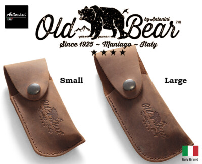 Antonini Knives Old Bear Leather Belt Pouch 2 Size Select