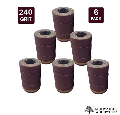 Drum Sander Sanding Wraps/Rolls, 240g for JET/Performax 16-32 &Ryobi WDS1600, 6 