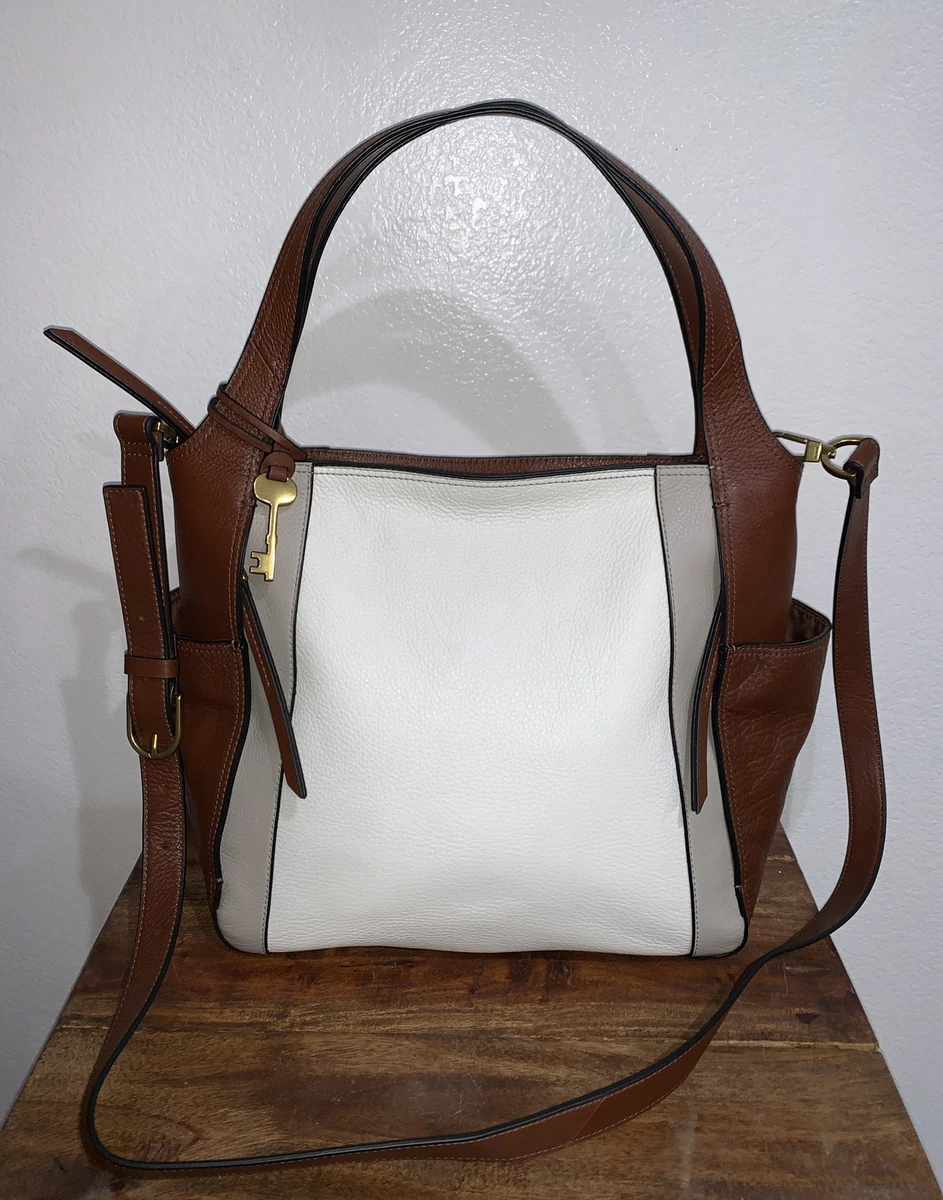 Fossil Emerson Shopper Angora Leather Bag Purse