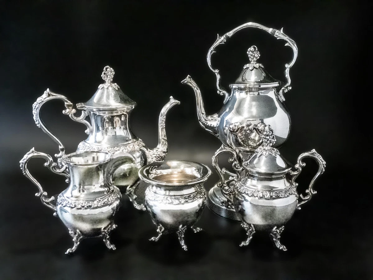 Silver plate coffee best sale service