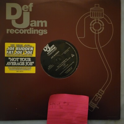 Joe Budden Fat Joe Joe Not Your Average Joe Vinyl Promo DJ 12  2 COPIES DOUBLES