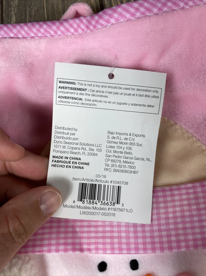 Christmas STOCKING BABY'S FIRST CHRISTMAS Pink 15” Long Holiday Living Snowman Foto 3 de 4