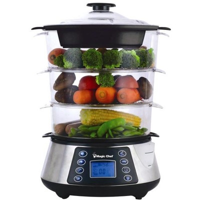 Mcsfs12st 3 tier Electric Food Steamer Brentwood Appliances 1.59 qt. Electric