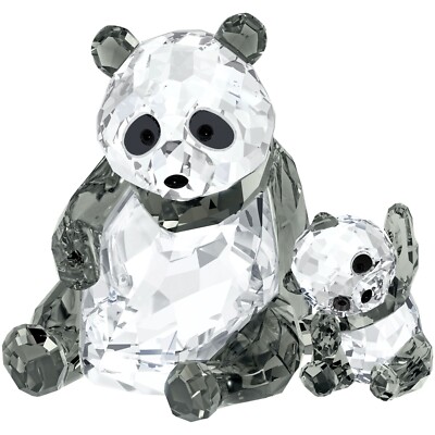 Swarovski Kristall ''PANDAS - MUTTER & BABY'' Neuwertig - Originalverpackt