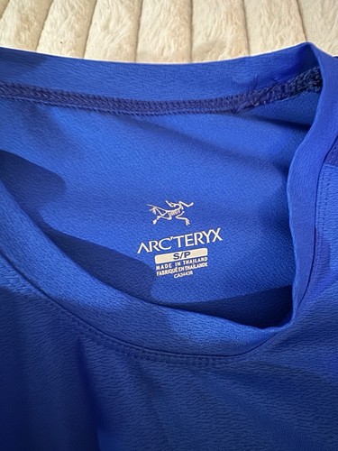 Arc'Teryx Top Women S Blue Short Sleeve Base Layer Outdoors Hiking Casual Active - Picture 4 of 10