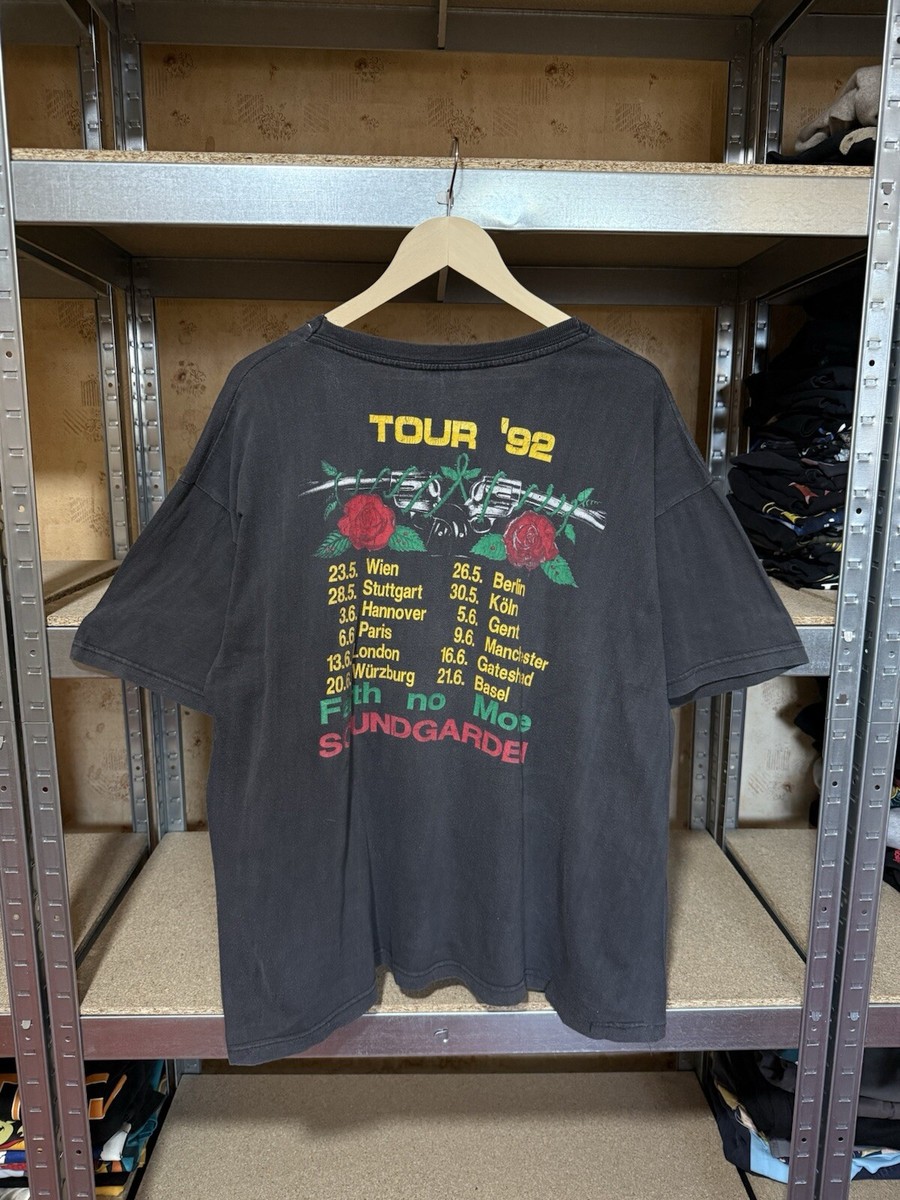 Vintage Guns N Roses Axl Rose Tour 1992 Rock Band Grey Men's