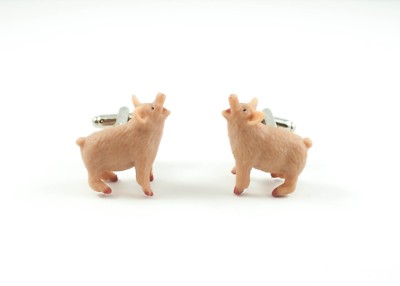Pig Cufflinks--Animal Farm Farming Food Cute Funny Pork Ham Bacon Hog Farmer