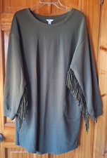 Cato Dress Large W/ Fringe