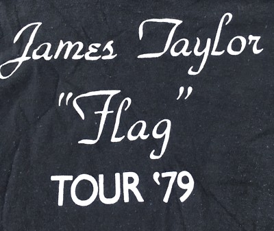 James Taylor TOUR '79 Tシャツ Vintage James Taylor “Flag” Tour '79 T-Shirt XL 70s 1970s