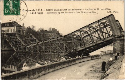 CPA Creil Pont de Fer Guerre (1185822)