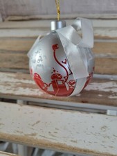 Vintage Brains robot ball ornament Xmas holiday home tree decor