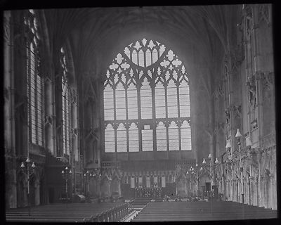 Glas Magic Laterne Dia ELY CATHEDRAL LADY CHAPEL NO2 C1890 FOTO ENGLAND