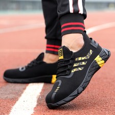 MENS WOMENS SAFETY BOOTS TRAINERS LIGHTWEIGHT STEEL TOE CAP WORK SHOES UK SIZE