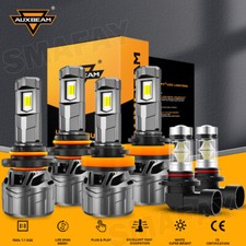 AUXBEAM Canbus LED Headlight Hi/Low Beam Fog Bulb White for Ford F-150 2015-2025