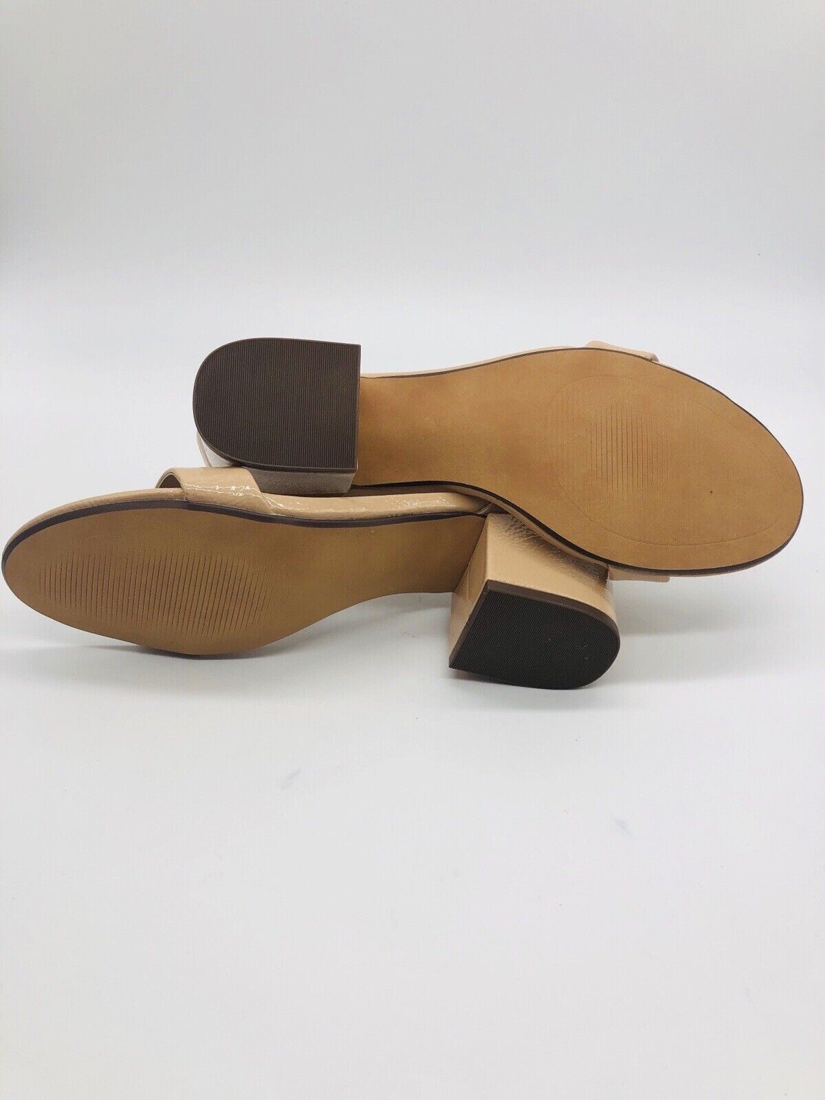 Women's Nola Heeled Sandals Two Strap Open Toe Blush Rose Amazon