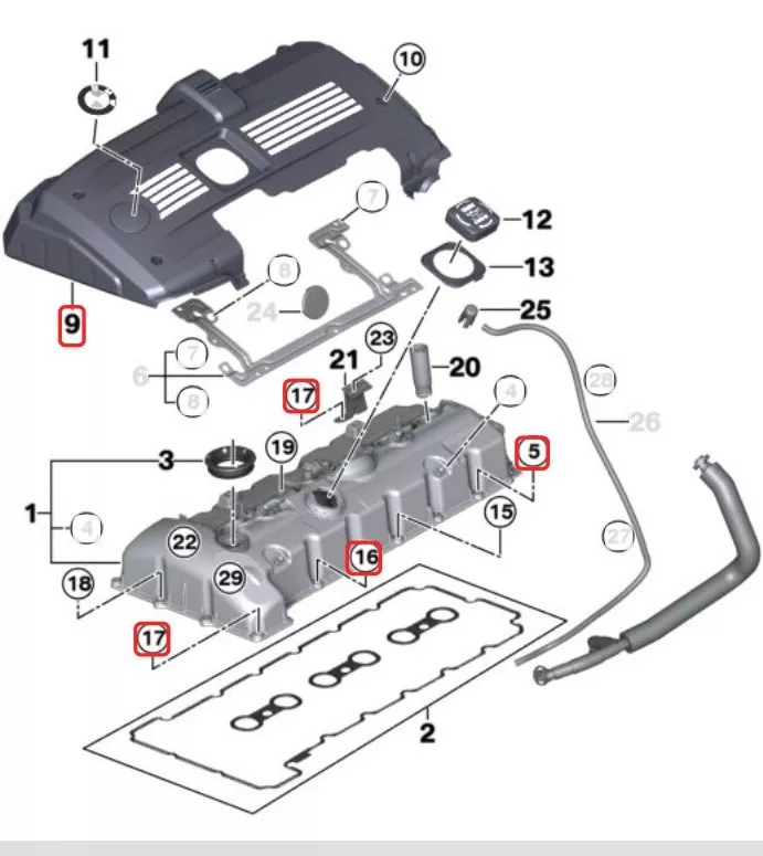 Druckwandler Abgassteuerung BMW 5-Series, E60 E61 2003.07 - 2010.03  70057903, 7796634 8RP43V9G