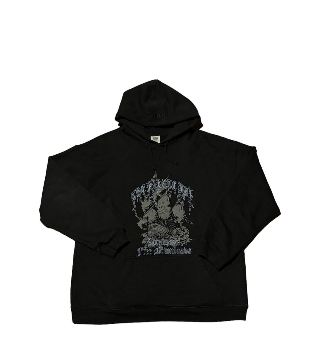 VETEMENTS FW19 THE PIRATE BAY HOODIE SIZE M (RARE) (GRAIL VETEMENTS FW19 THE PIRATE BAY HOODIE SIZE M (RARE) (GRAIL