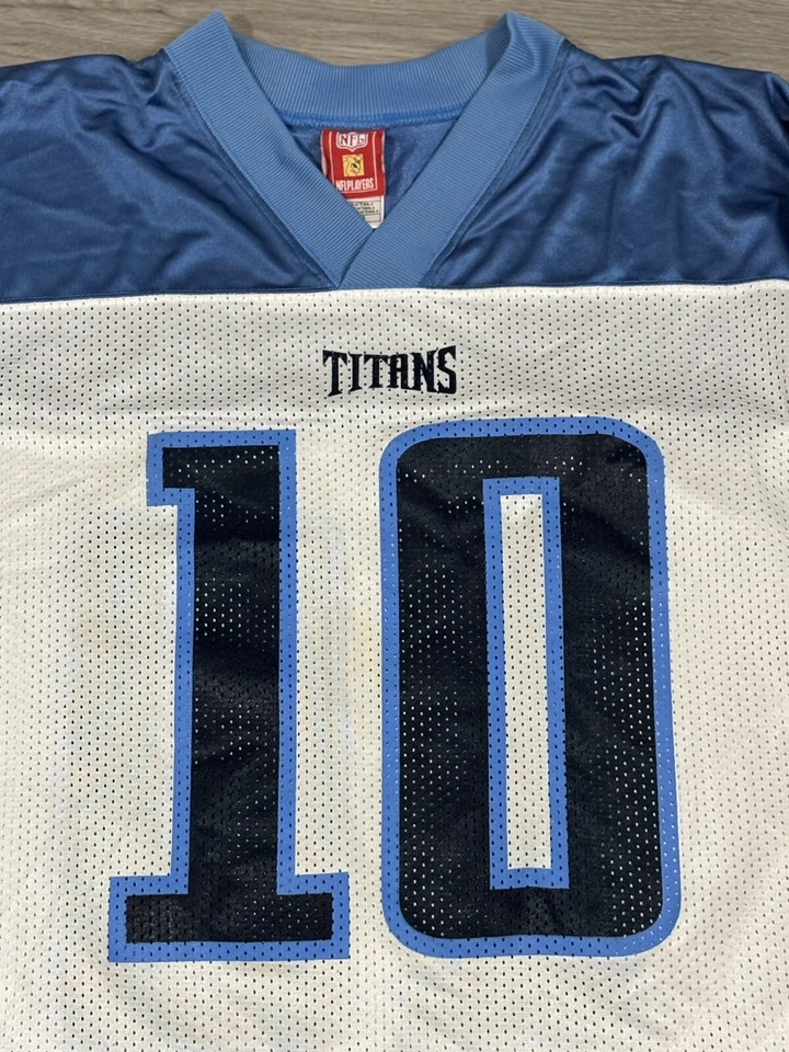 Camiseta de fútbol americano vintage de los Tennessee Titans de la NFL #10 Vince Young para hombre XL Foto 3 de 4