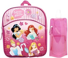 Disney Princess Mini Backpack Combo 3 Piece Backpack Set With Water Bottle