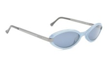 New Authentic Rare Moschino M 3573-S 261/31 90s Vintage Italy Blue Sunglasses
