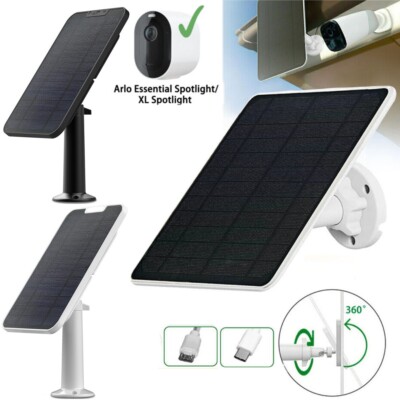 Solar Panel Charging for Arlo Essential Spotlight XL Spotlight Camera  Battery