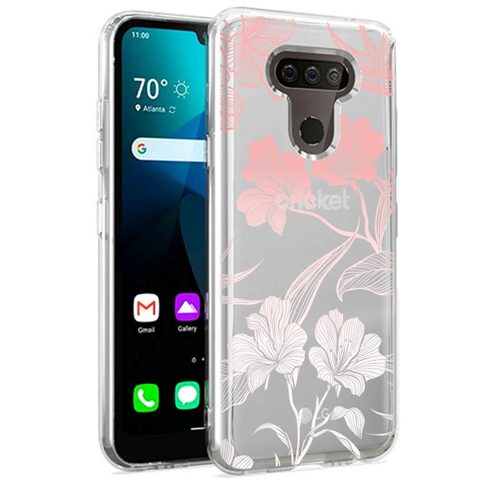 Phone Case for LG Harmony 4,Premier Pro Plus,K41, Flower 12 Print