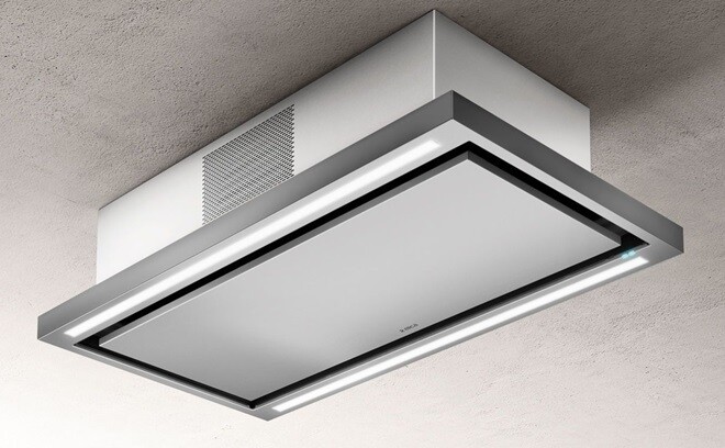 ELICA CLOUD SEVEN IX/A/90 CAPPA 90 x 50 CM ASPIRANTE INOX STRIP LED CL.A++