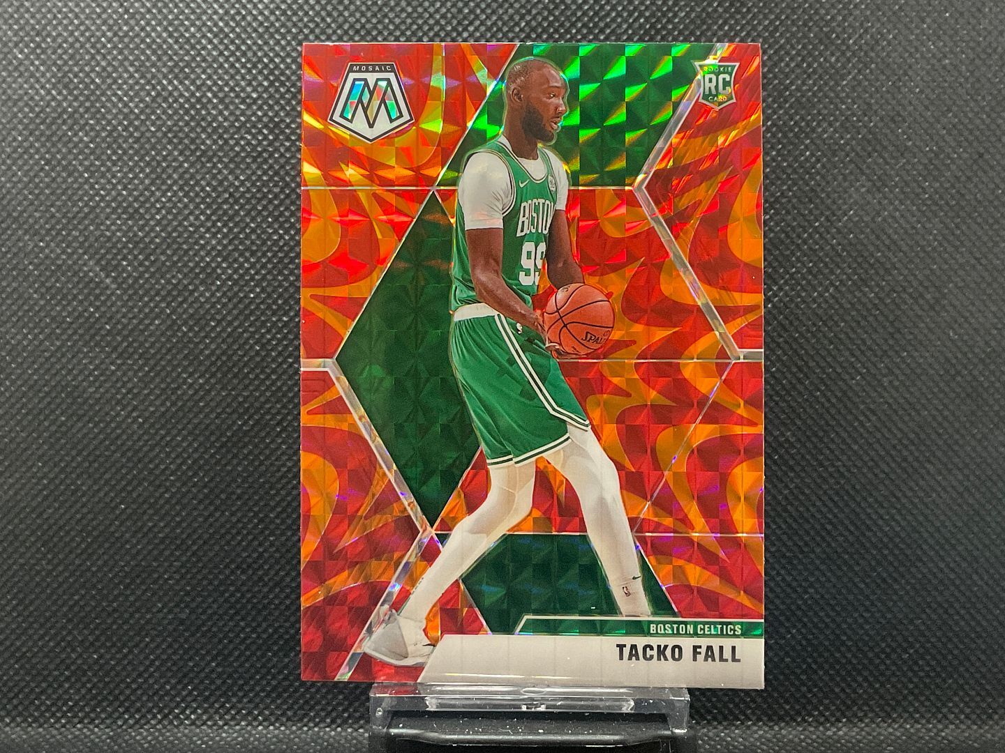 2019-20 Panini Mosaic NBA Tacko Fall #244 Reactive Orange  Rookie