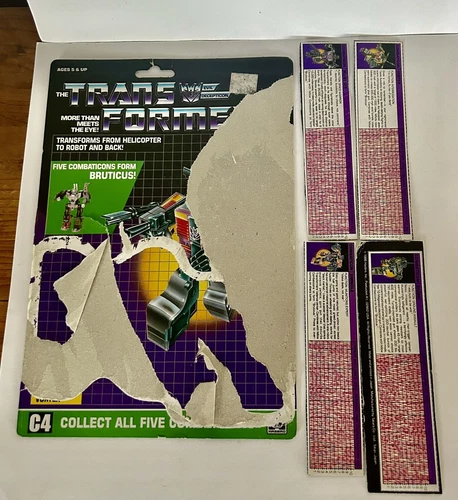 Transformers G1 Vintage Combaticons Tech spec Cards
