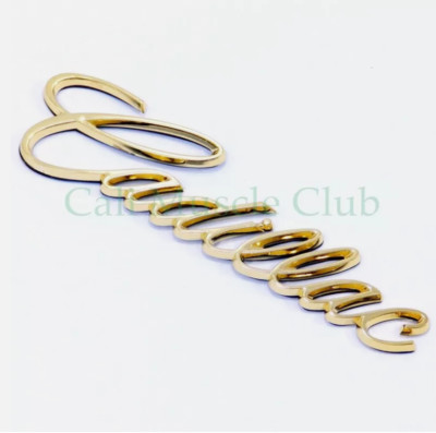 94-05 Deville Seville Eldorado Gold Script Emblem Badge Nameplate Rear